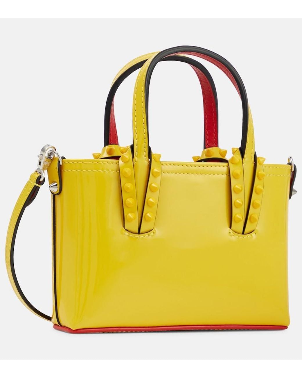 Christian Louboutin Multicolor Cabata Nano Patent Leather Tote Bag