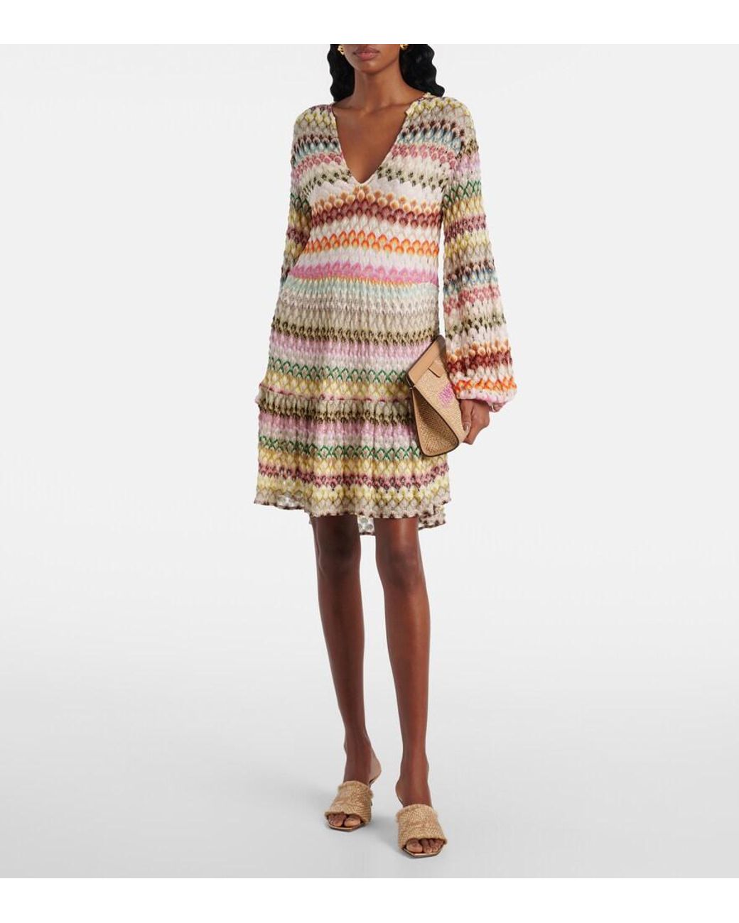 Jimmy Choo Natural Alexia 70 Logo Woven Lame Mules