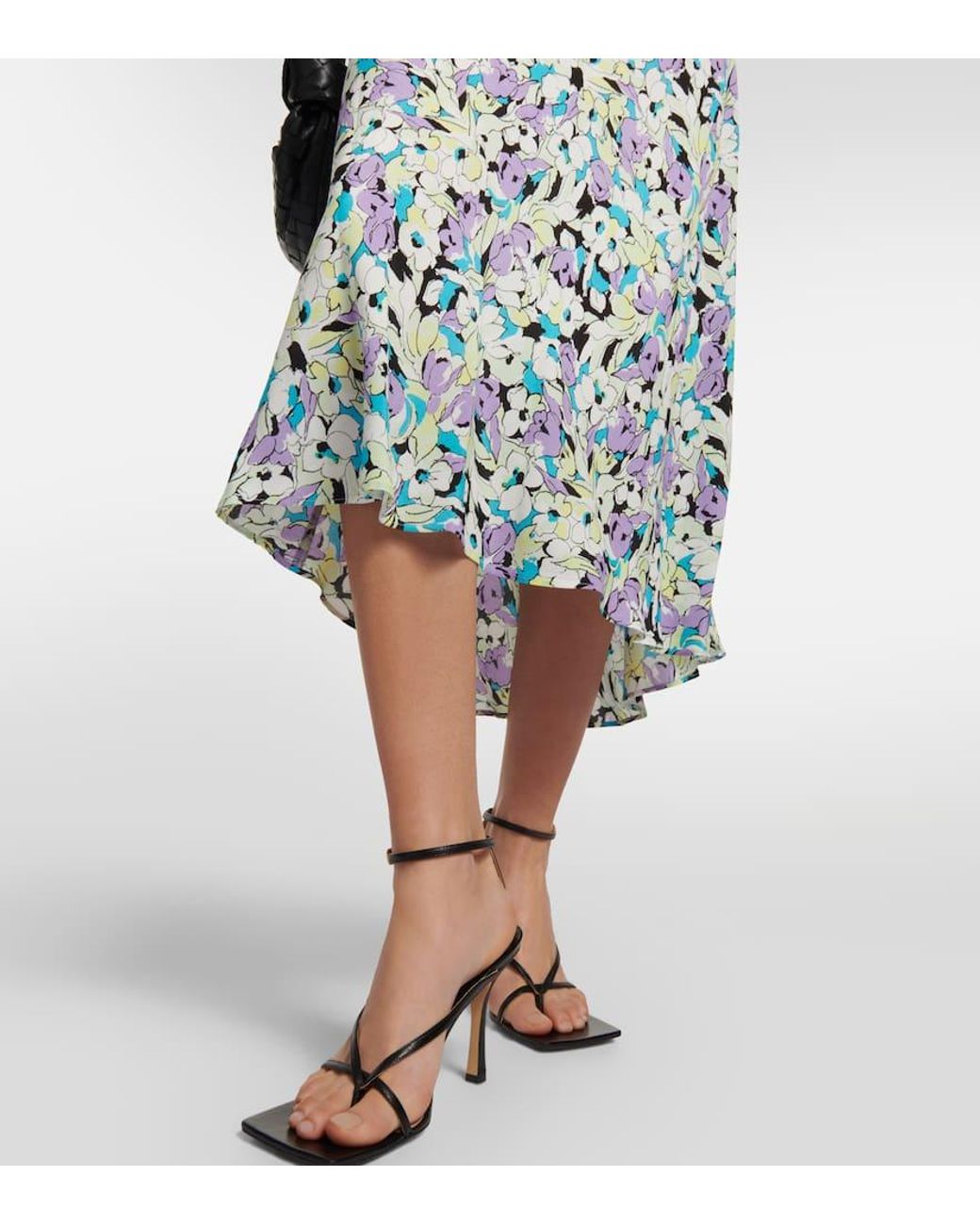 Diane von Furstenberg Blue Fiona Cotton Midi Dress