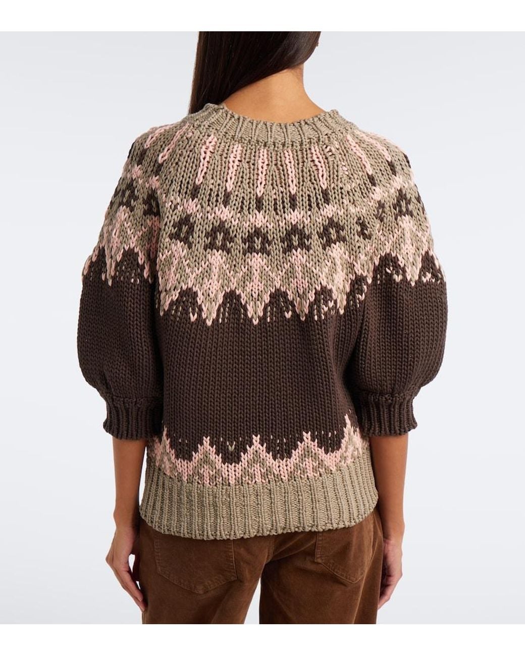 Altuzarra Multicolor Marty Fair Isle Cotton Sweater