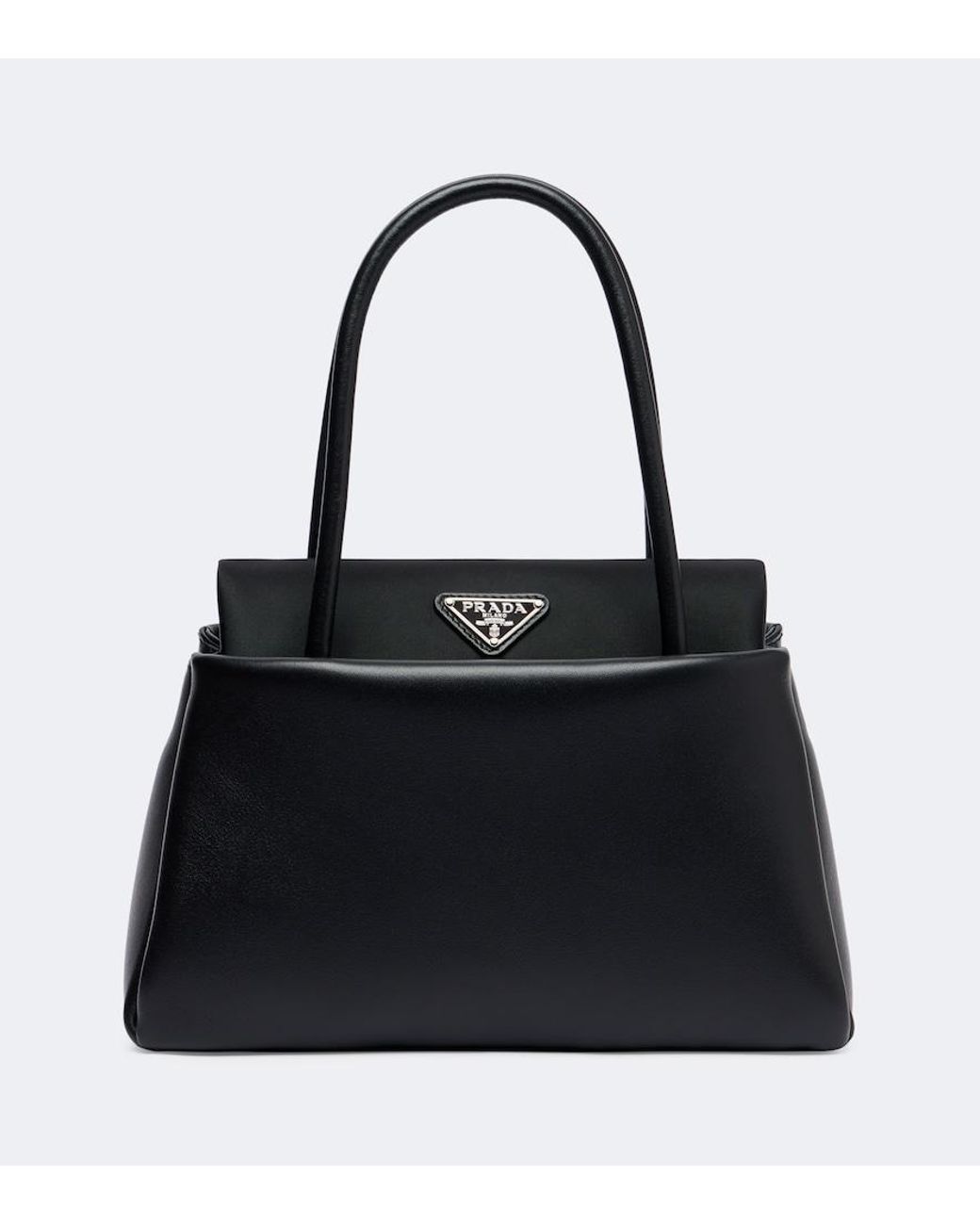 Prada Black Passage Small Leather Top-Handle Bag