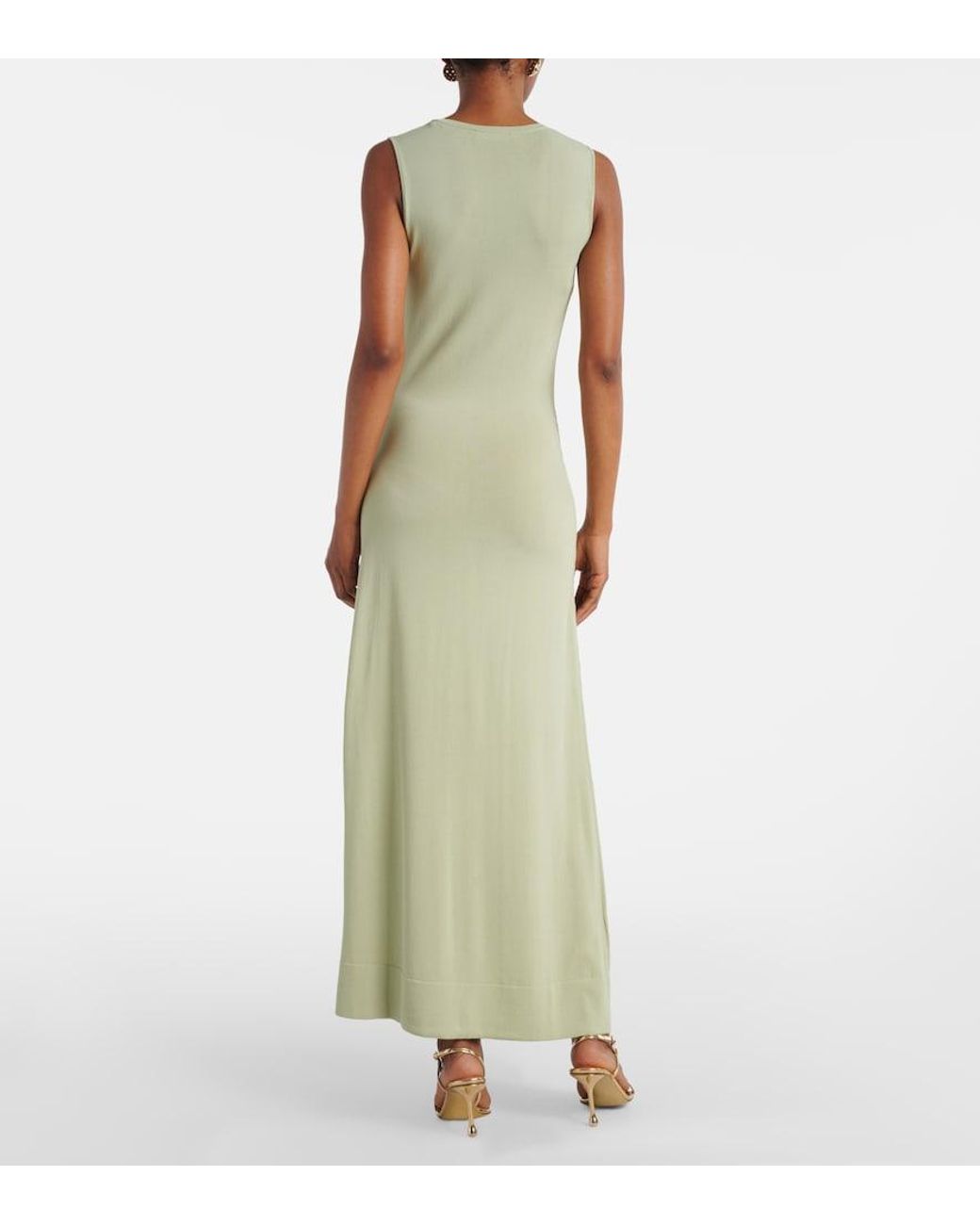 Altuzarra Green Gathered Maxi Dress