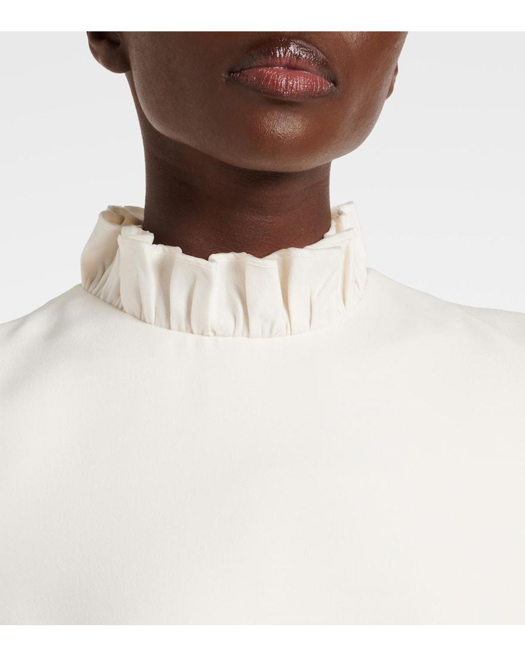 Valentino Garavani White Crepe Couture Minidress