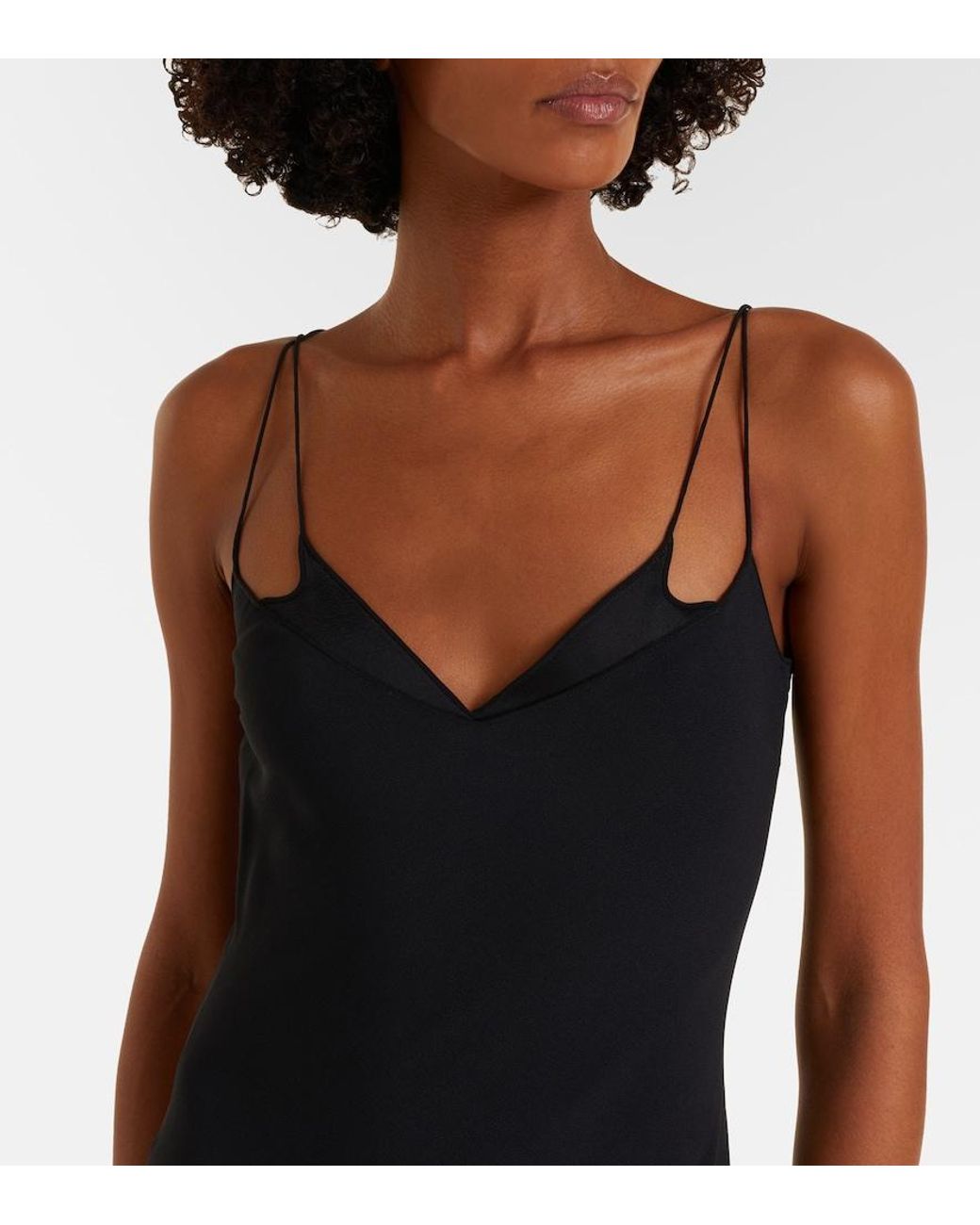 Tom Ford Blue Satin Slip Dress