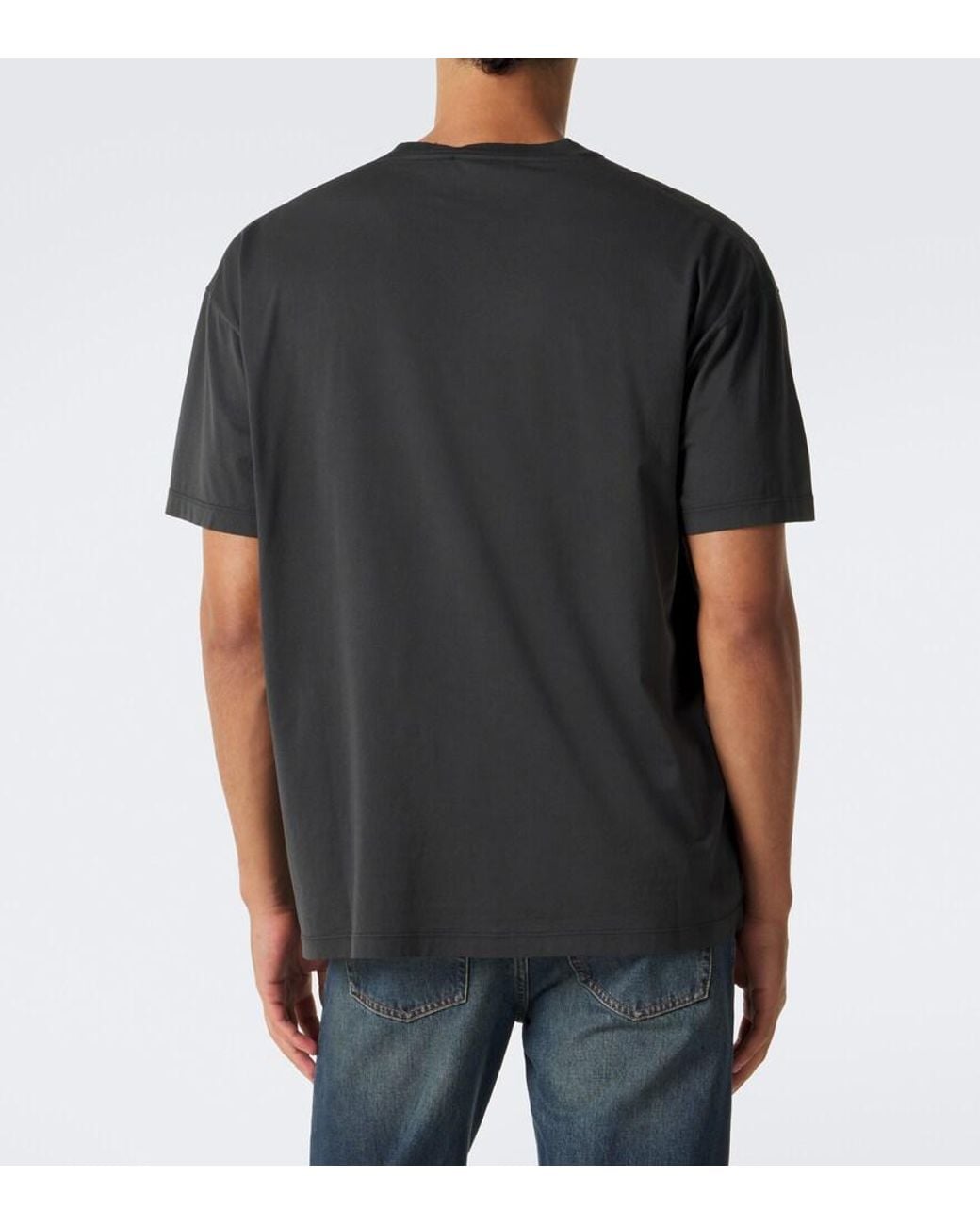 Gucci Black Logo Cotton Jersey T-Shirt for men