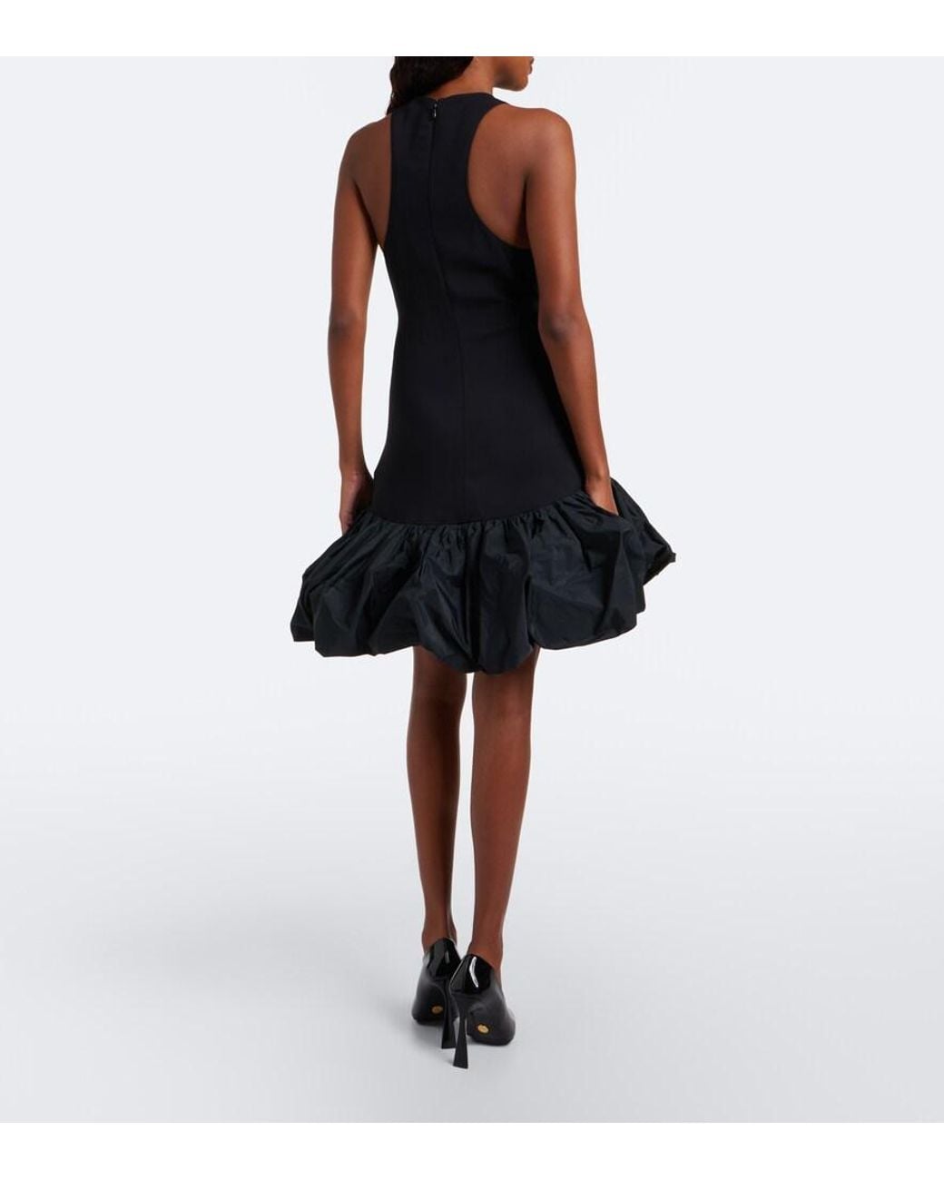 Stella McCartney Taffeta And Cady Minidress in Black | Lyst