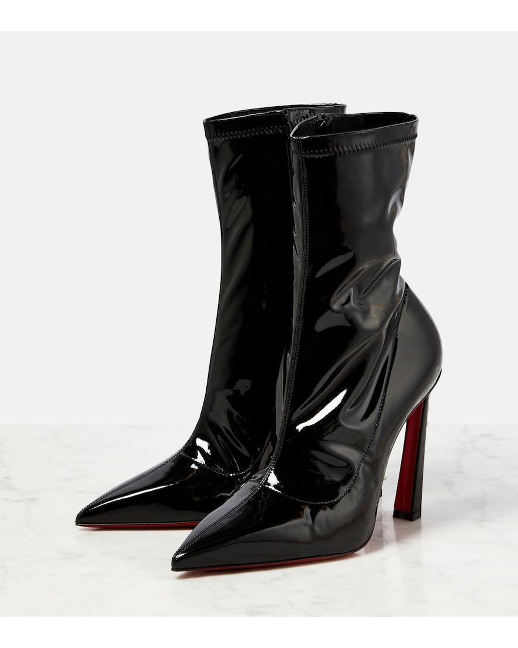 Christian Louboutin Black Condorapik 100 Embellished Ankle Boots