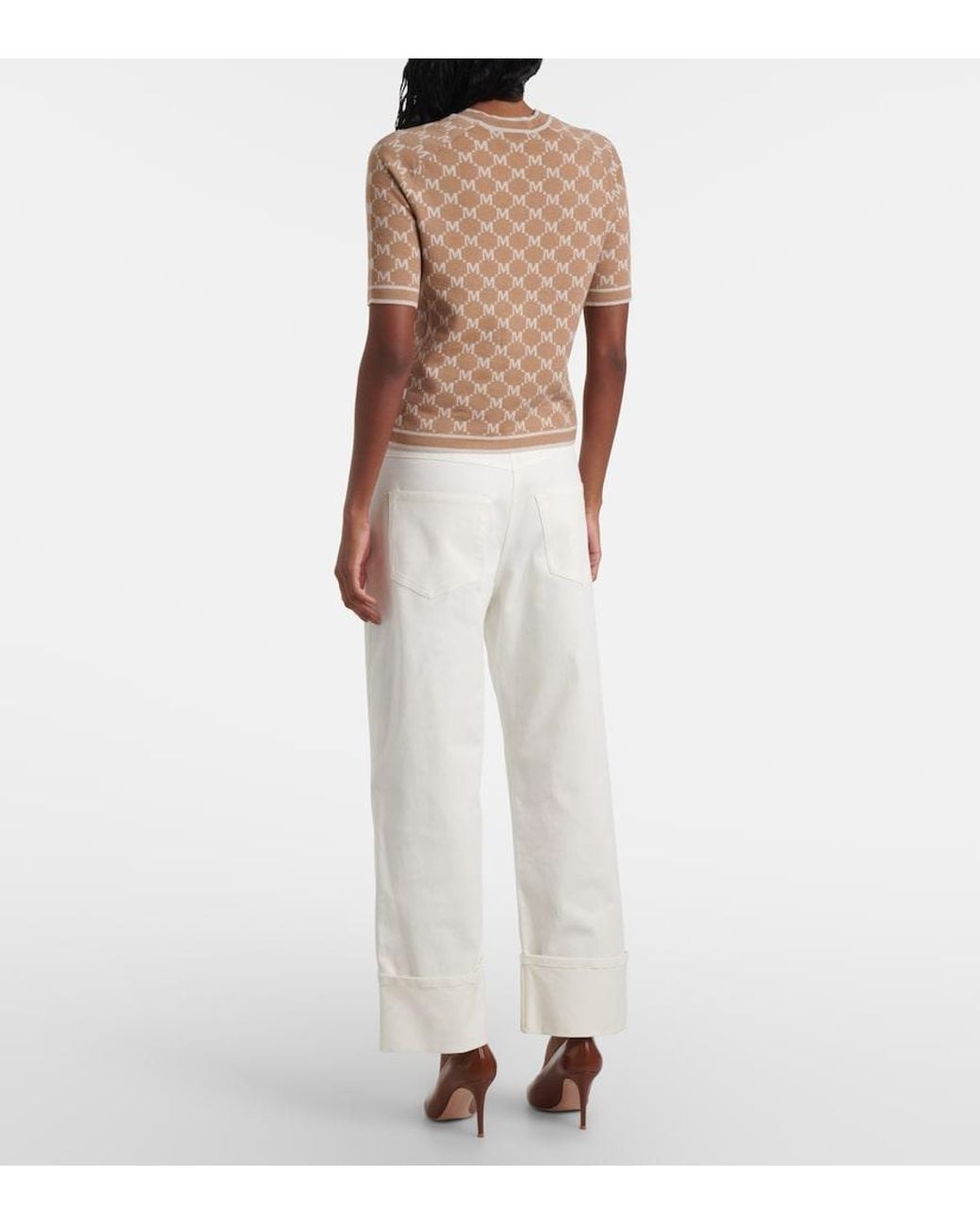 Max Mara Brown Portici Wool And Cashmere Sweater