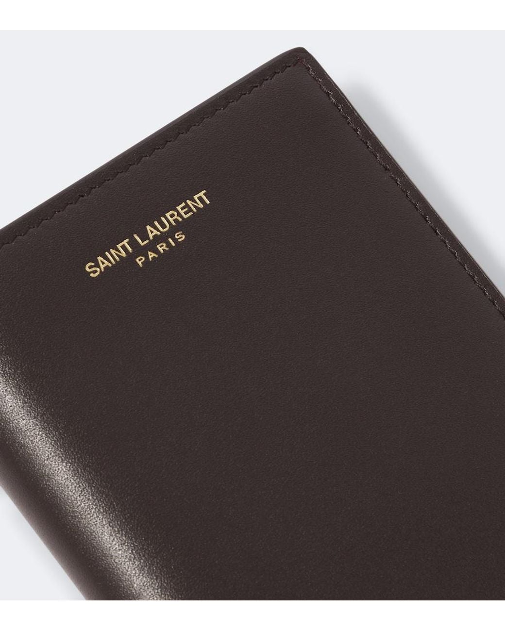 Saint Laurent Black Leather Bifold Wallet for men