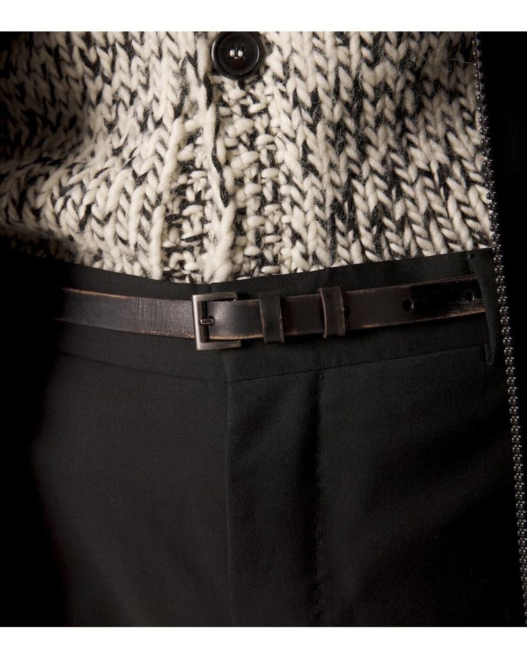 Prada Guertel Aus Leder in Black für Herren
