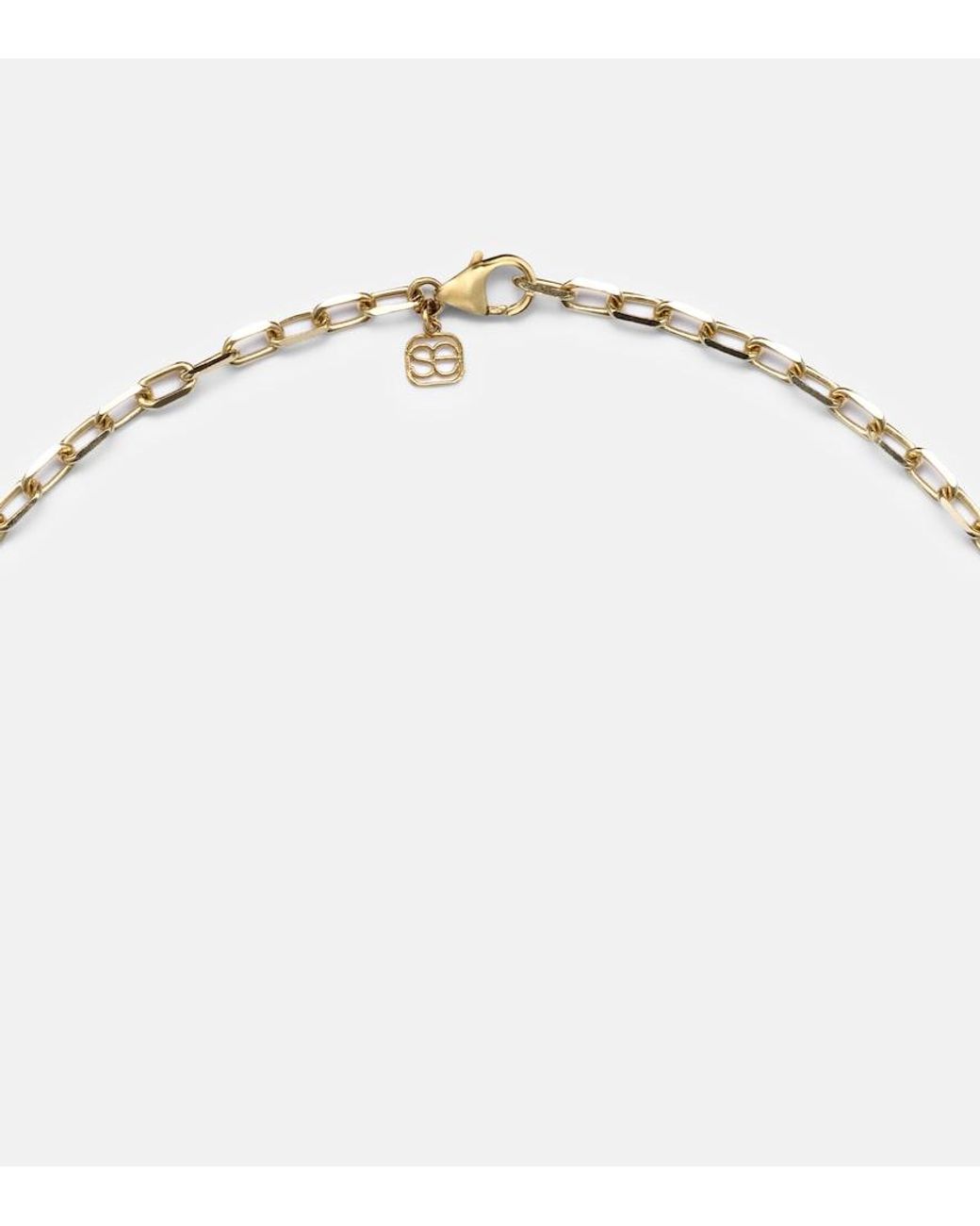 Sydney Evan Metallic 14Kt Charm Necklace With Diamonds