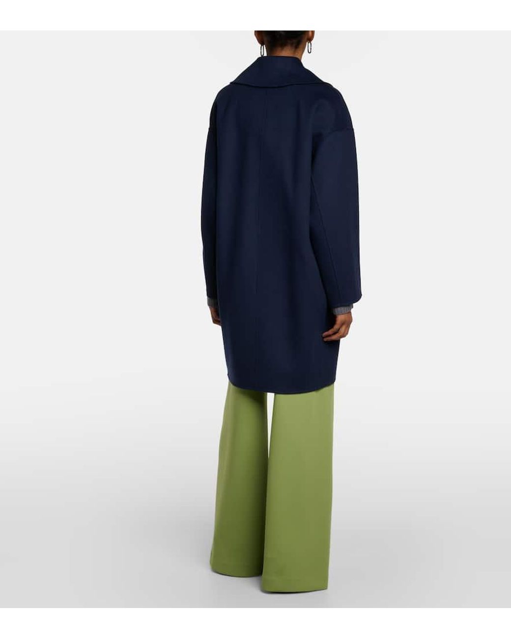 コート MAX MARA Albania 1234 sfilata virgin wool cashmere coat Blu Albania 1234 max mara sfilata virgin wool and cashmere coat