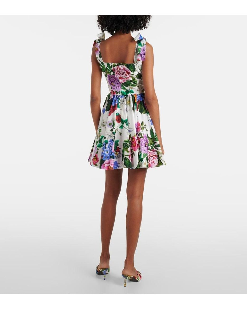 Dolce & Gabbana Multicolor Floral Print Dress