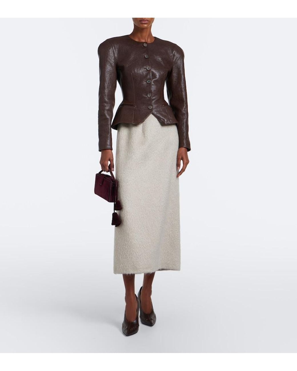 Magda Butrym Brown Zakopane Leather Pumps