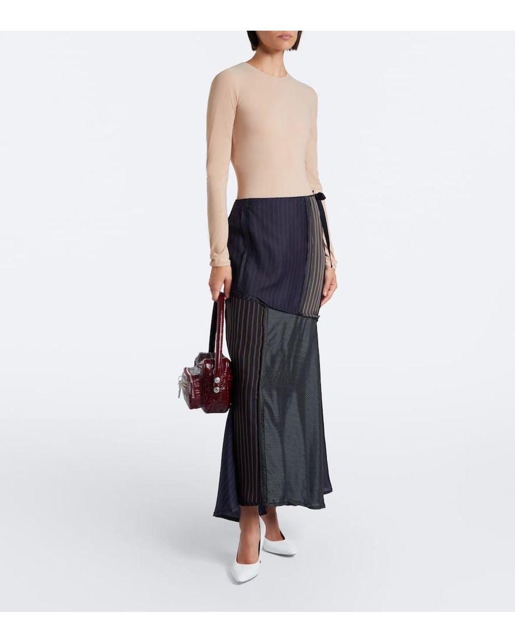Maison Margiela Natural Jersey Bodysuit