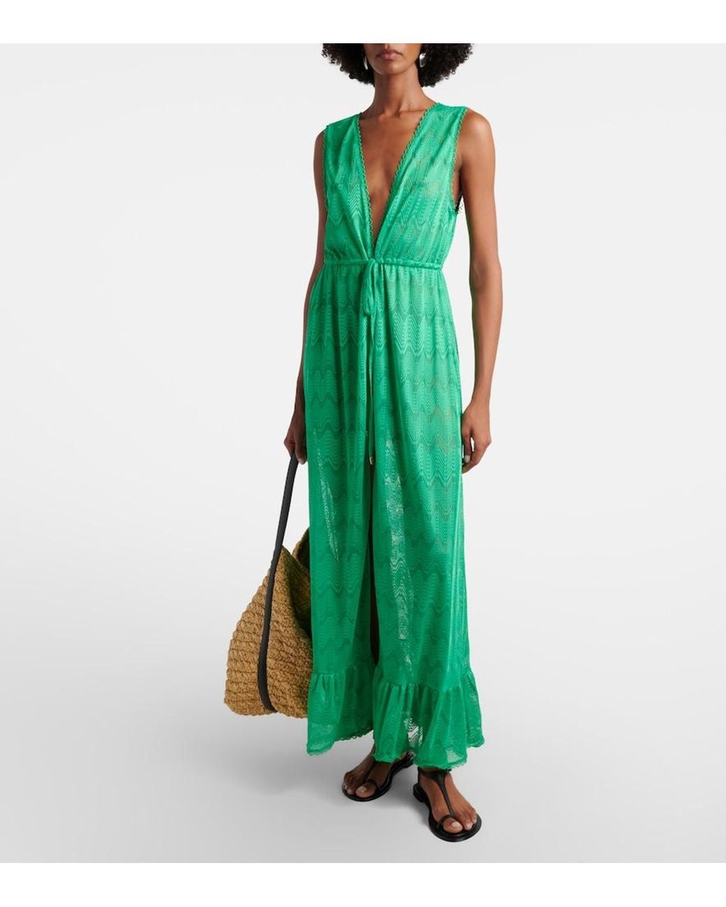 Melissa Odabash Green Tessa Beach Cover-Up