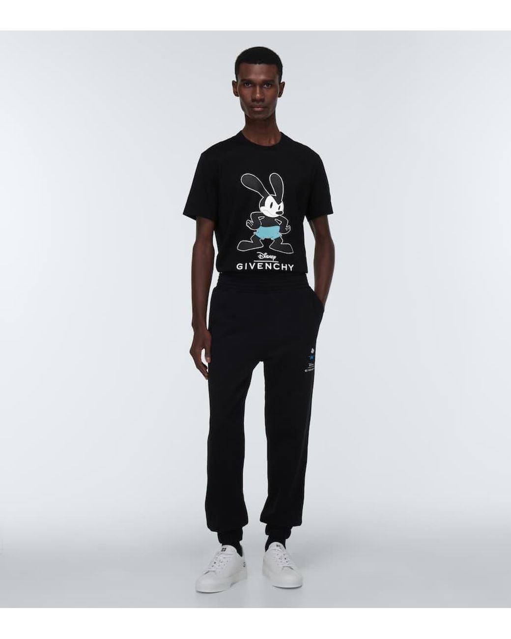 Givenchy × Disney 半袖Tシャツ 黒 Givenchy X Disney® Printed Cotton T-shirt in Black for Men