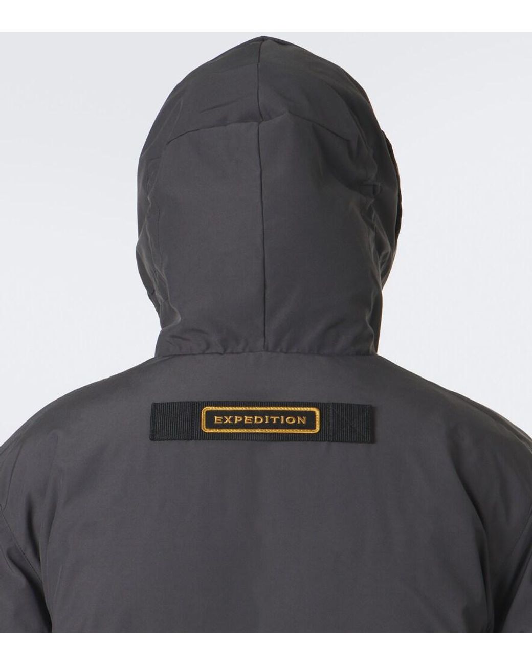 Canada Goose Black Expedition Hooded Down Jacket for men