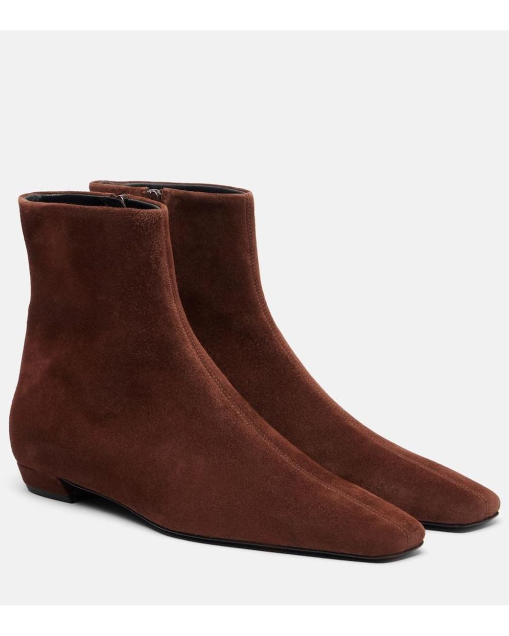 Proenza Schouler Brown Suede Ankle Boots