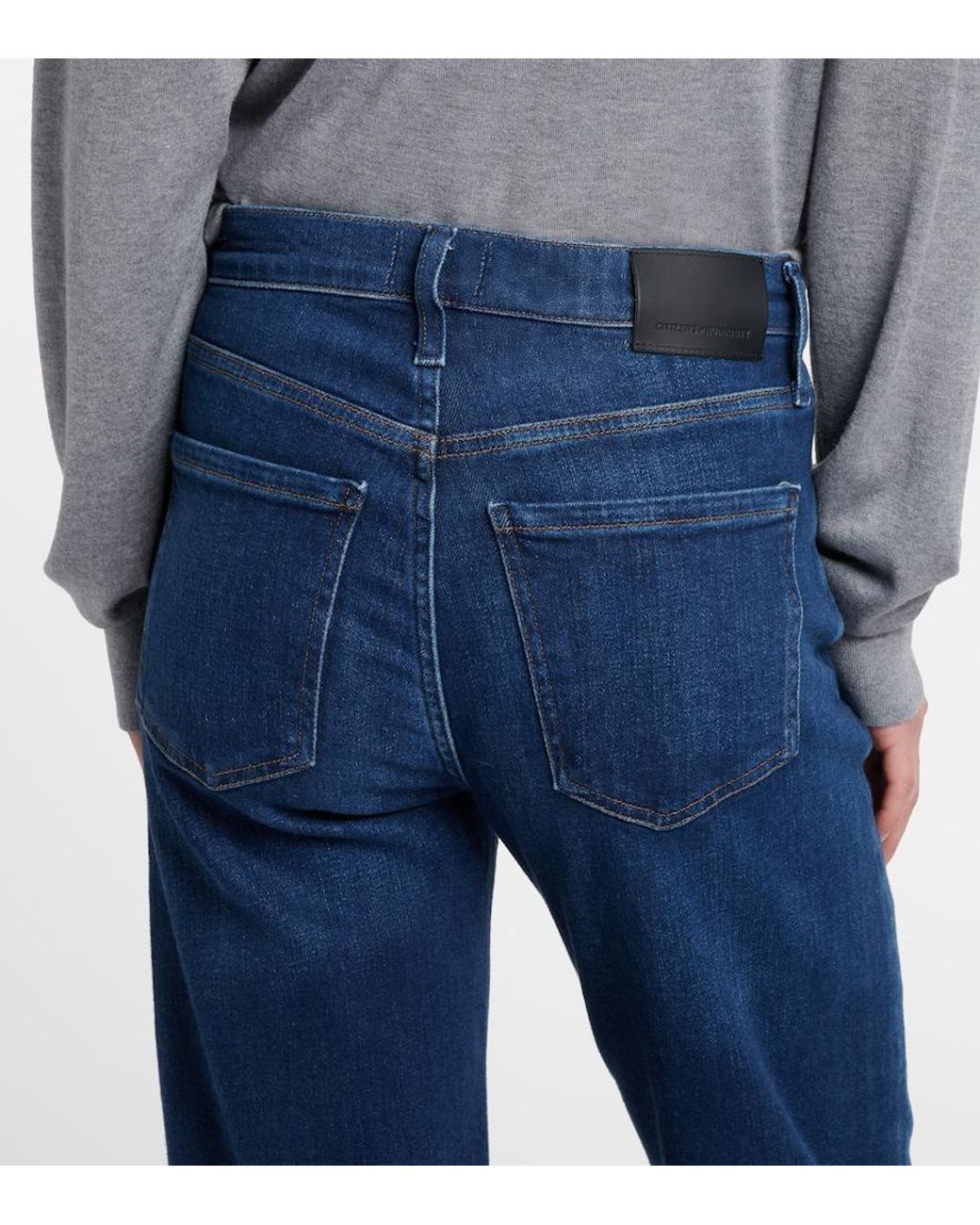 Citizens of Humanity Blue Delfina Straight Jeans