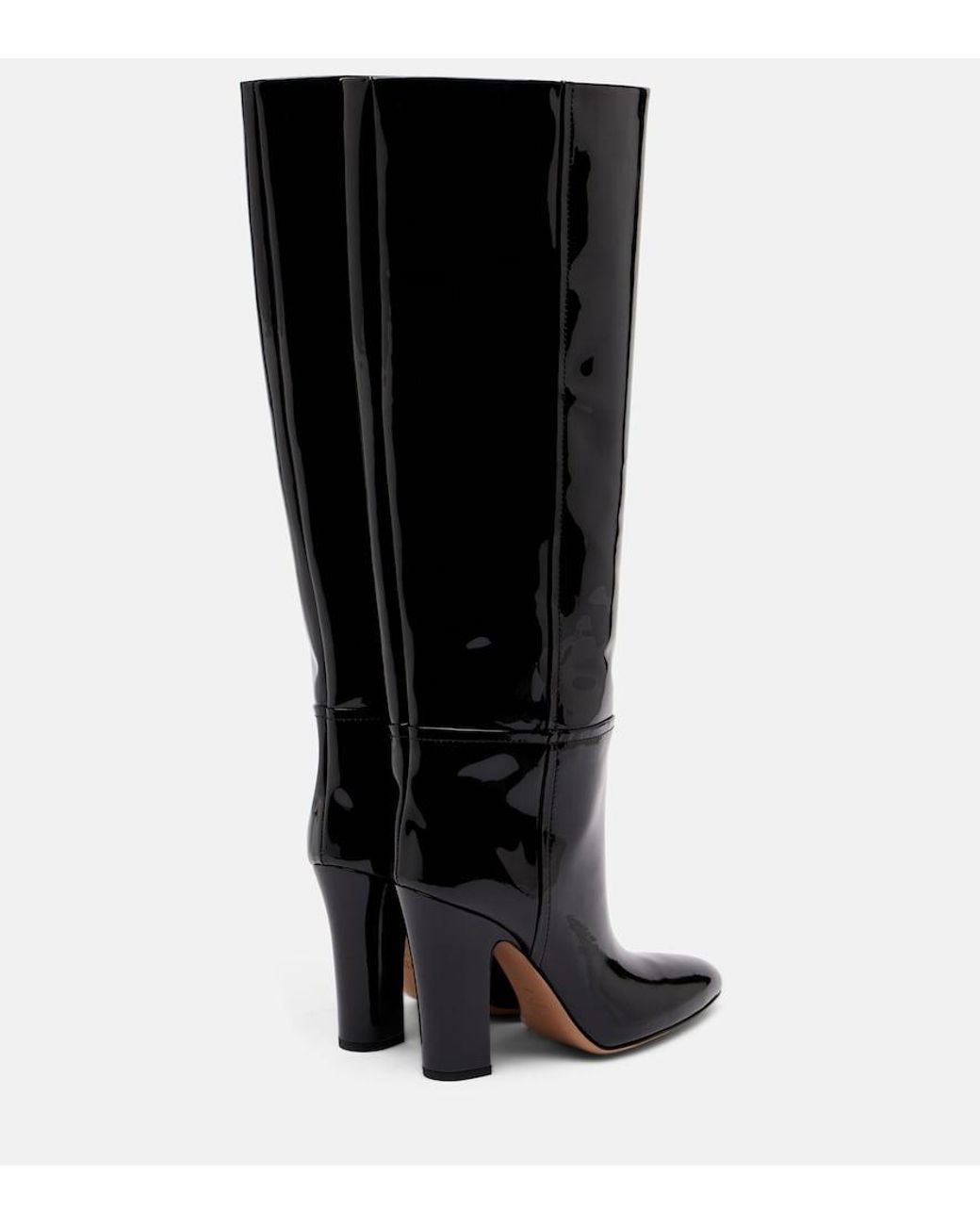 Paris Texas Black Lavinia 100 Patent Leather Knee-High Boots