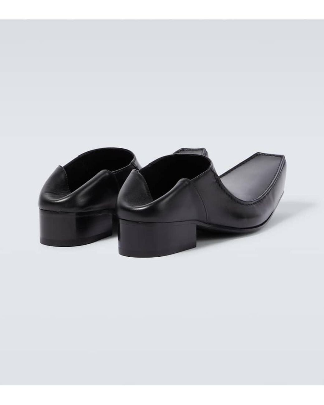 Balenciaga Romeo Leather Slippers in Black for Men | Lyst Canada