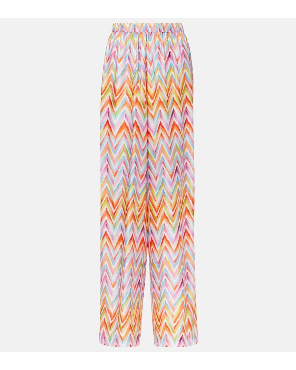 Pantalon Ample Zigzag Missoni en coloris Multicolor