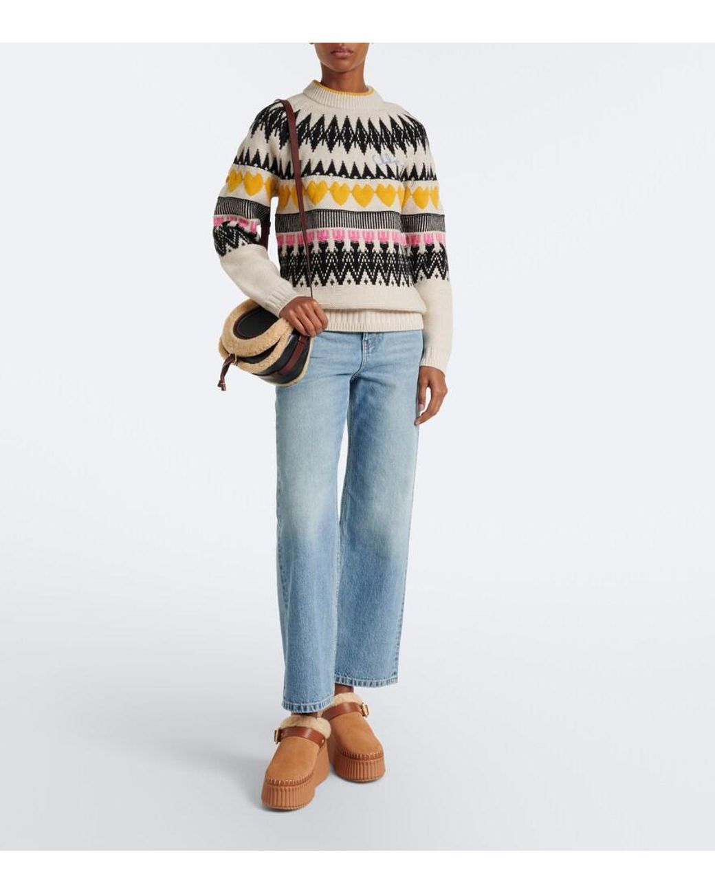Chloé Brown Nama 80 Suede Platform Mules