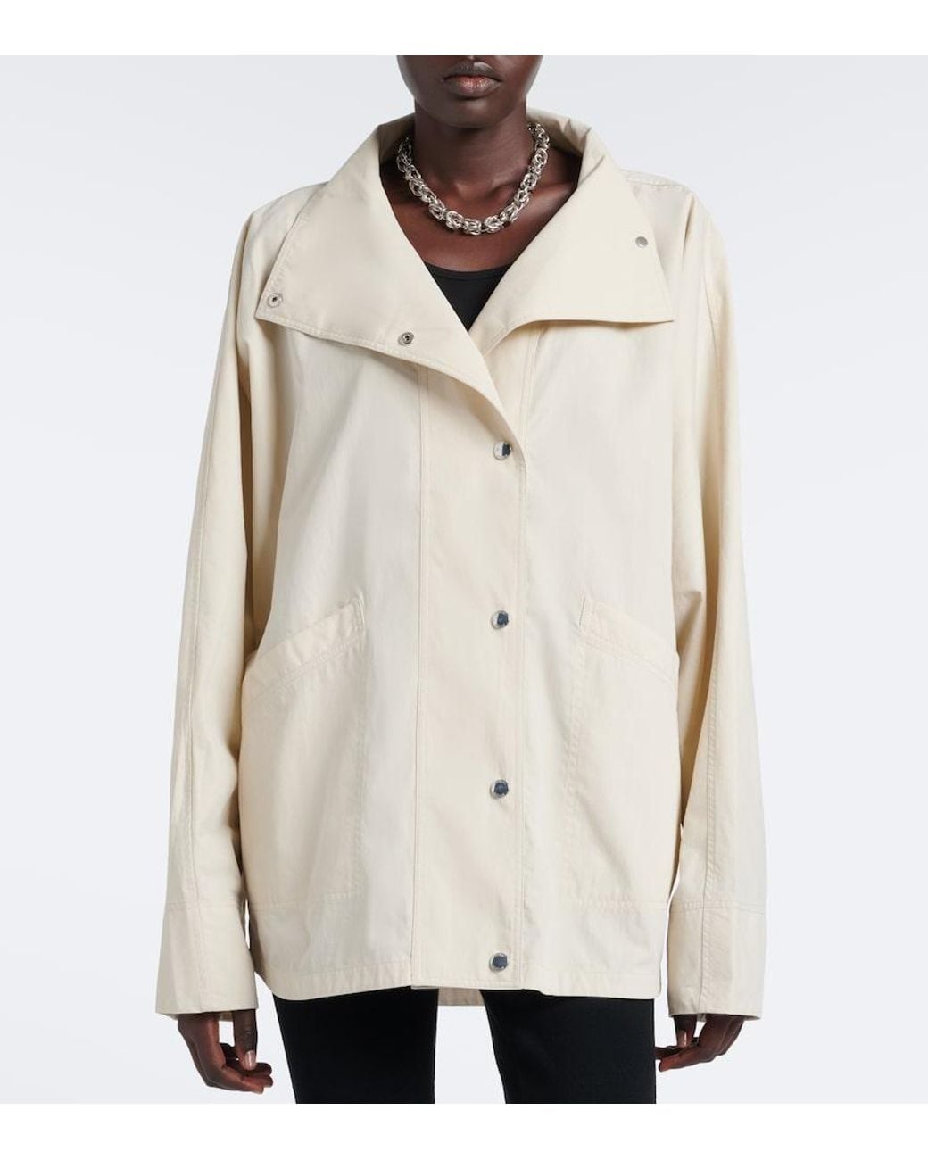 Totême Natural Cotton-Blend Jacket