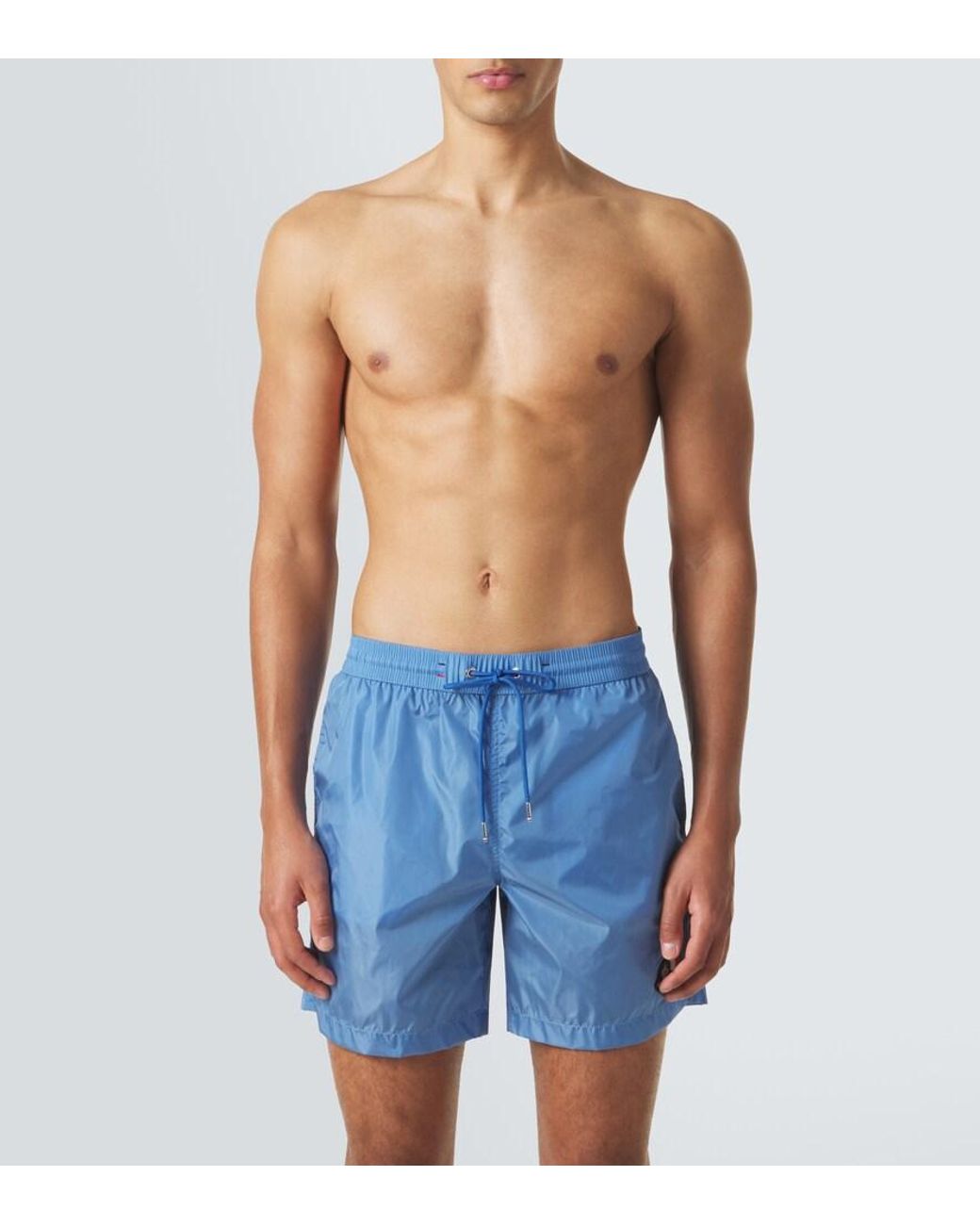 Moncler Blue Archivio Swim Trunks for men