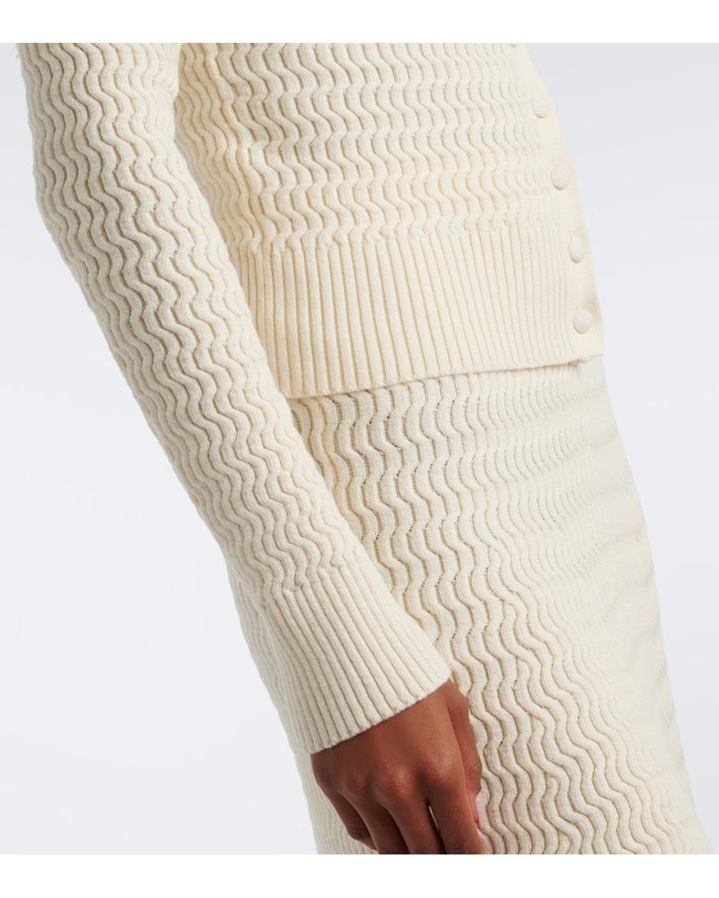 Proenza Schouler White Marci Cotton-Blend Cardigan