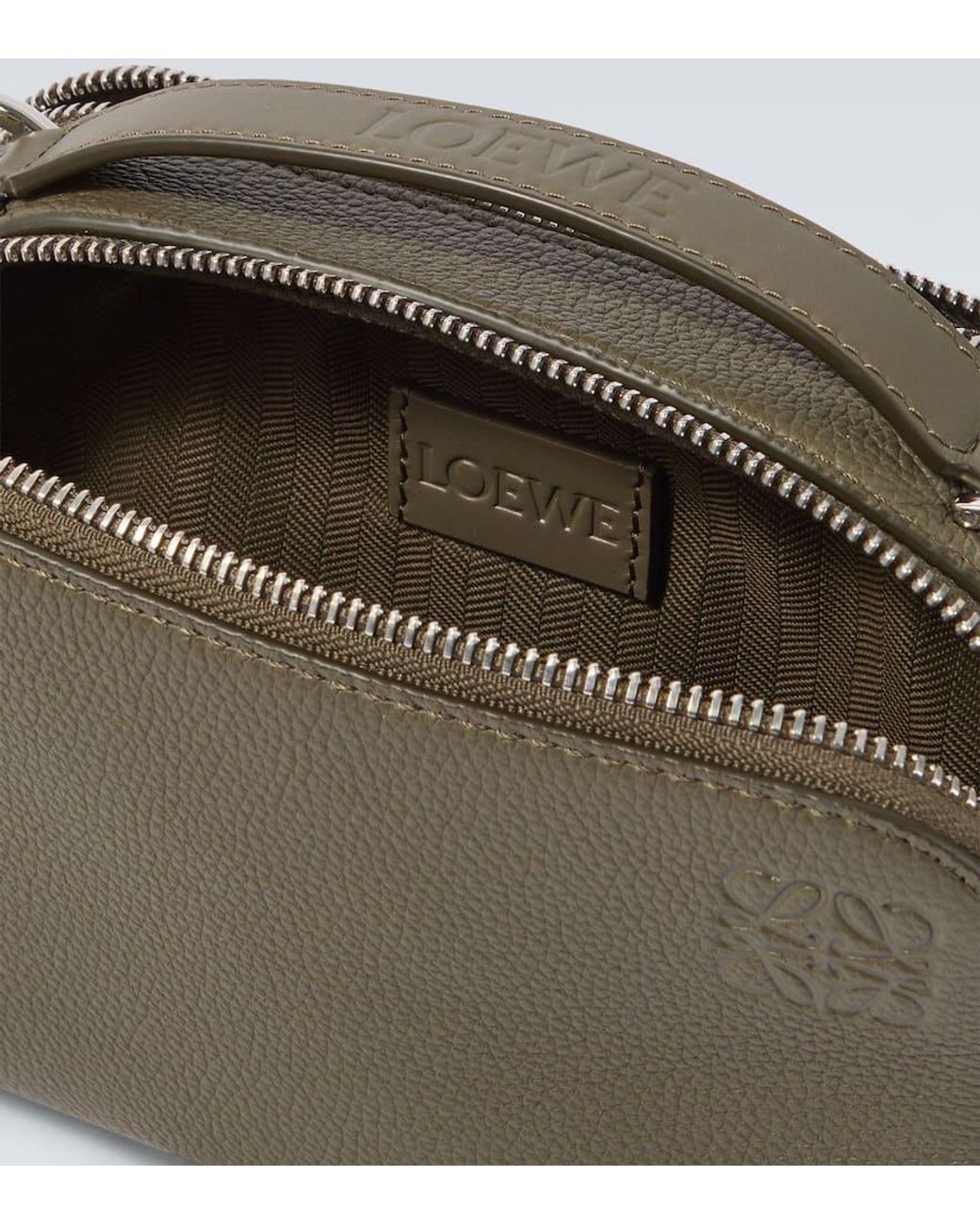 Loewe Schultertasche Mini Aus Leder in Green für Herren