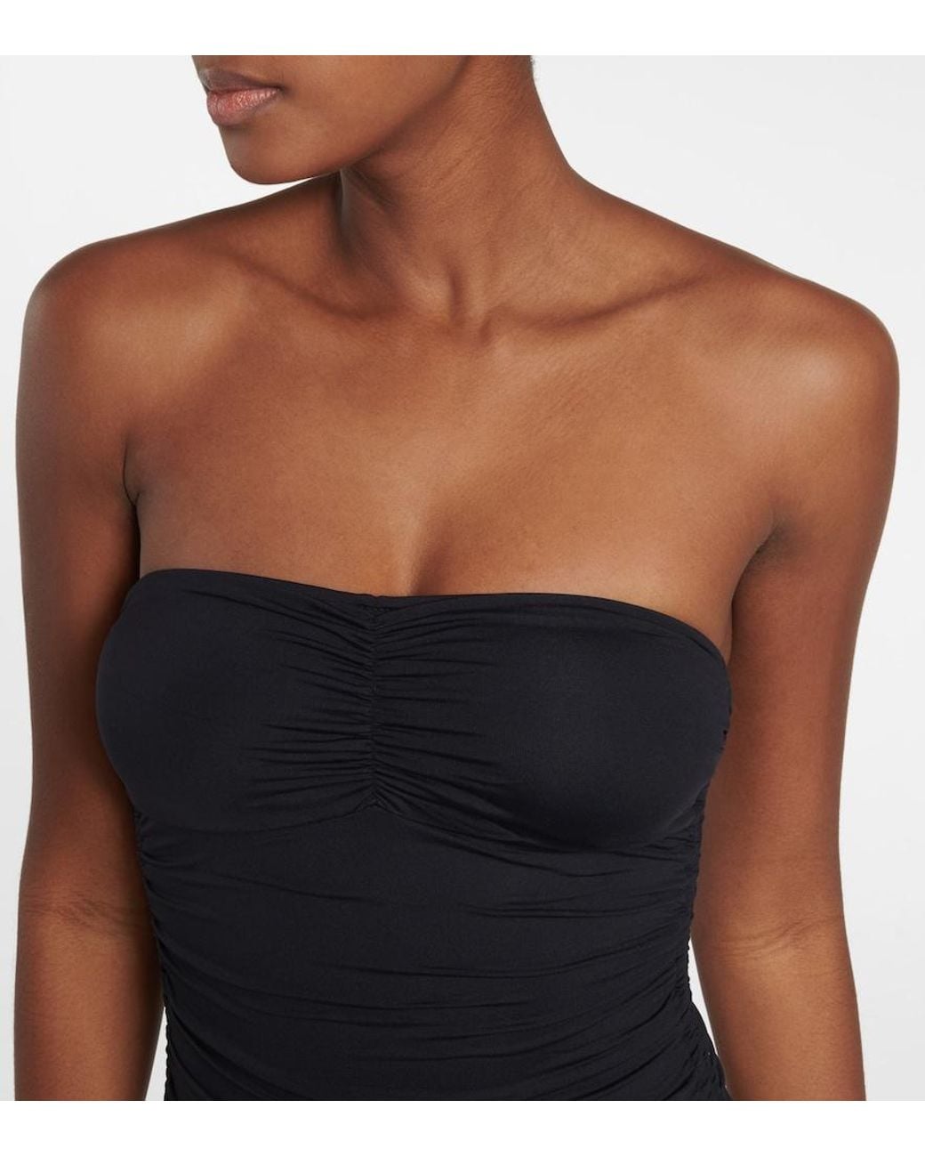 Melissa Odabash Blue Strapless Swimsuit