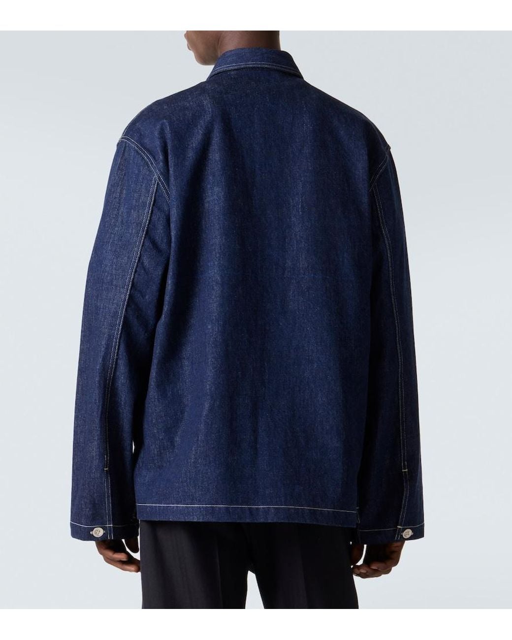 Studio Nicholson Blue X Aaron Levine York Denim Shirt for men