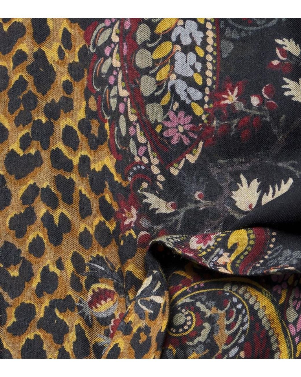Bufanda De Cachemir Estampada Etro de color Black