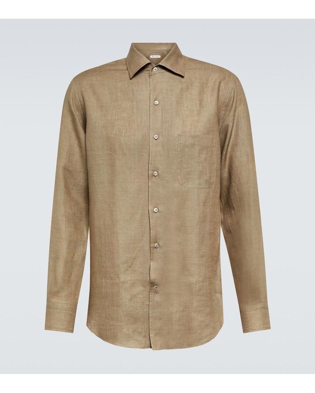 Loro Piana Natural Andre Linen Shirt for men