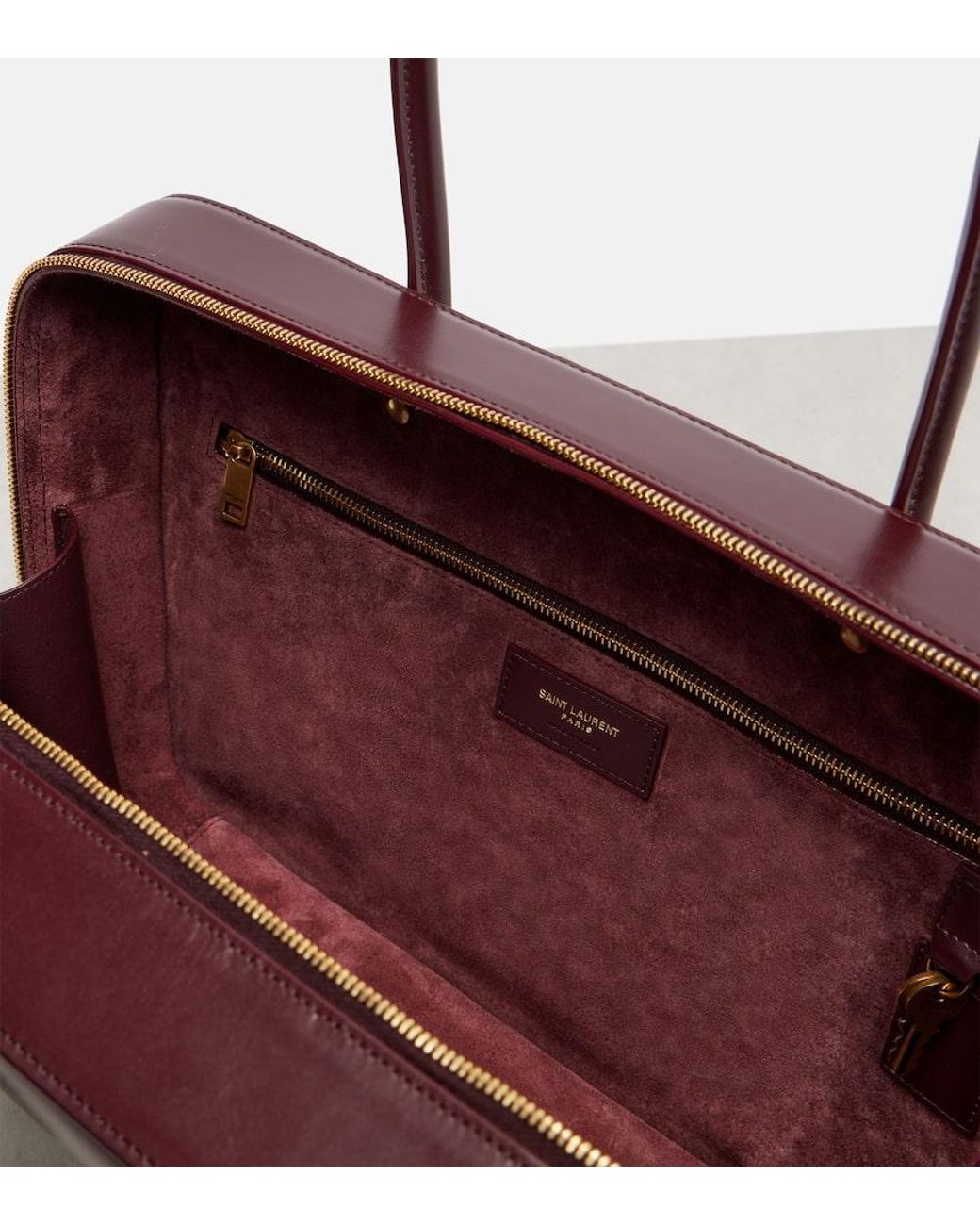 Saint Laurent Red Tote Bag Sac De Jour Aus Leder