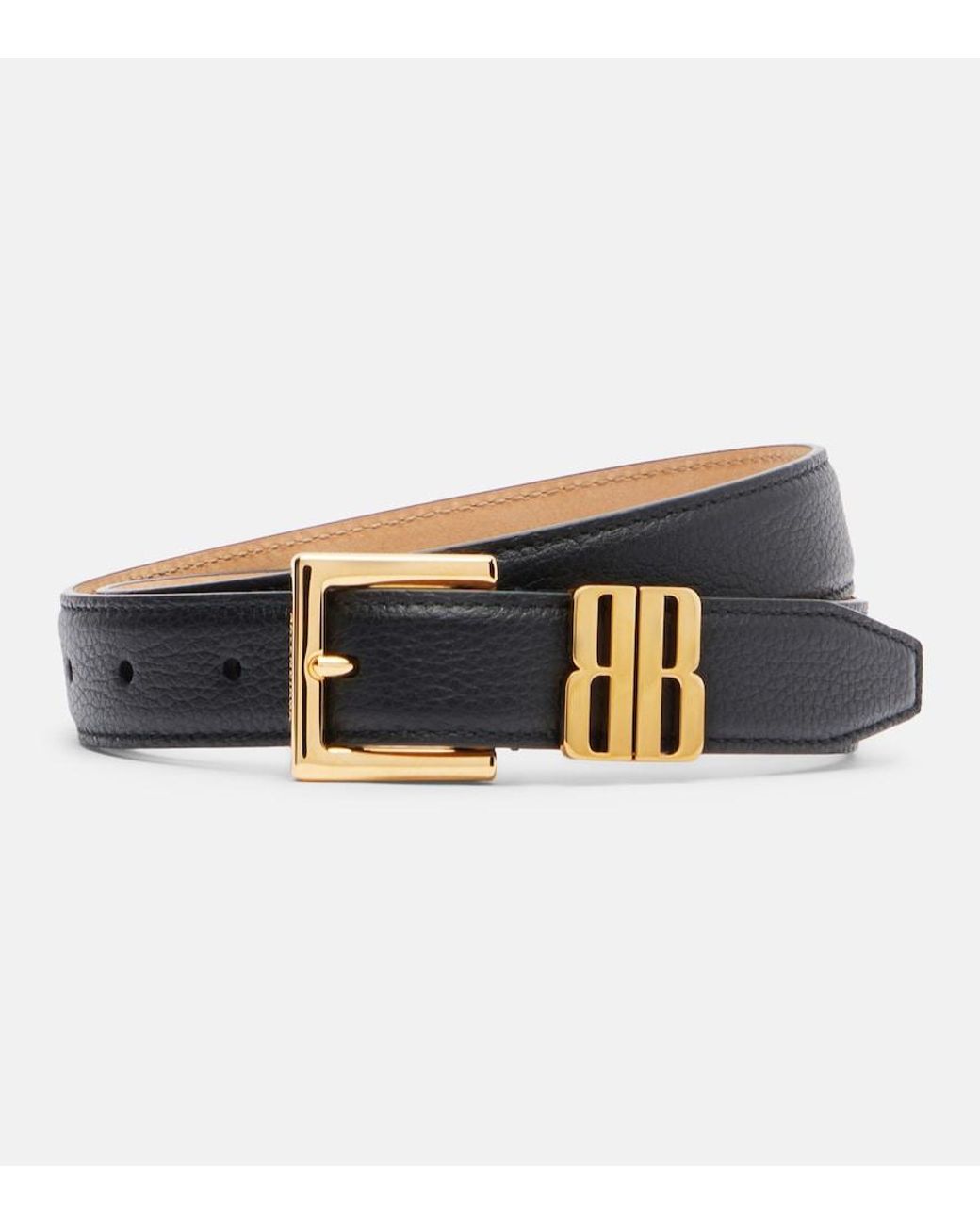 Balenciaga Blue Bb Leather Belt