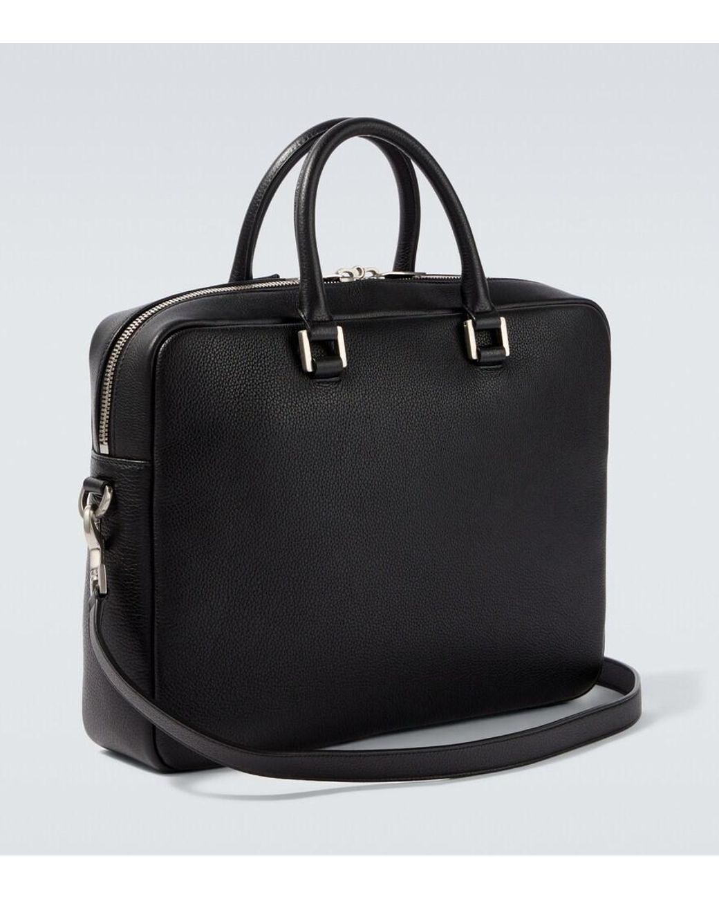 Saint Laurent Black Sac De Jour Leather Tote Bag for men
