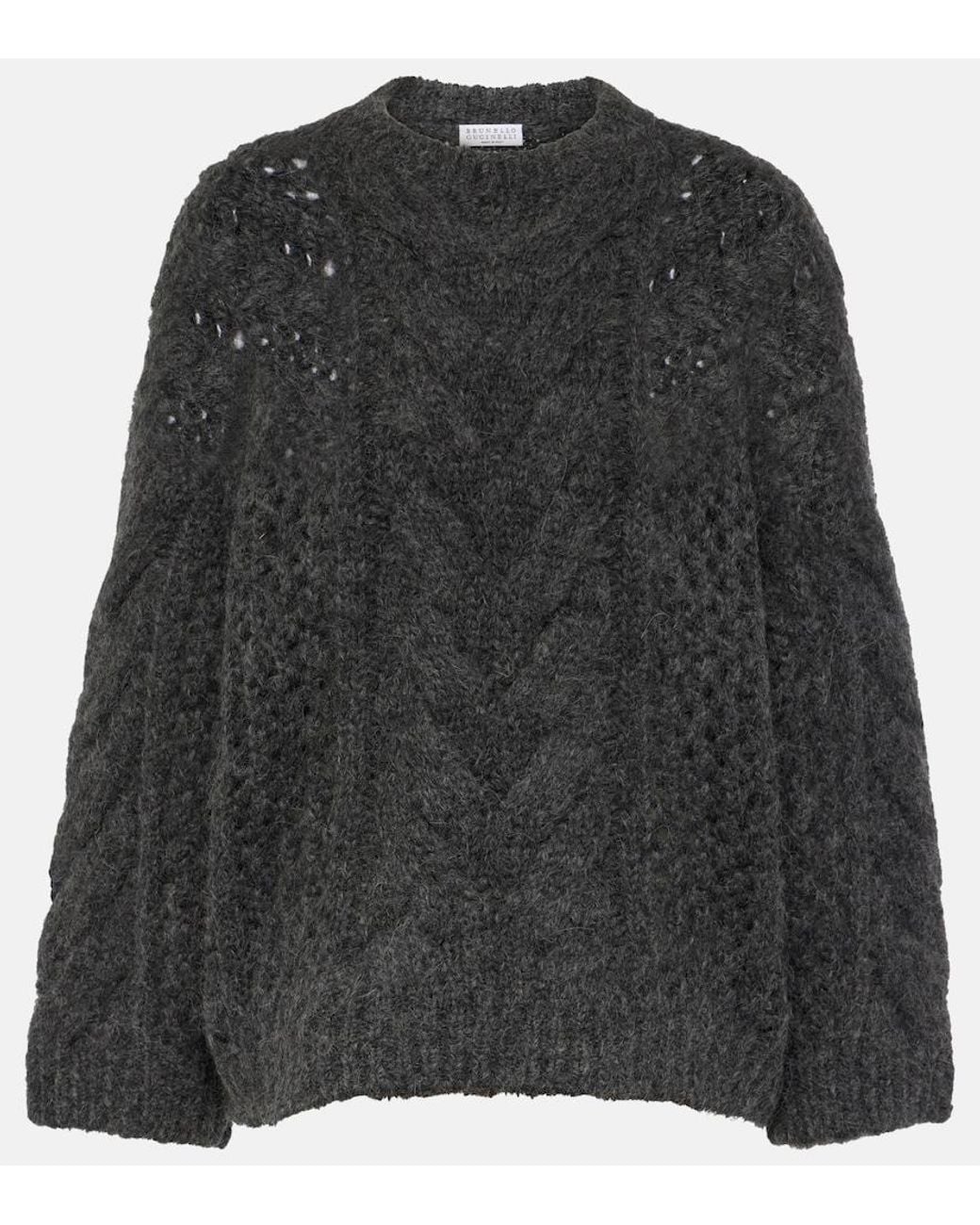 Jersey En Mezcla De Alpaca Brunello Cucinelli de color Black