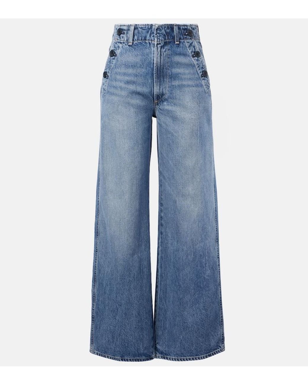 Citizens of Humanity Blue Boardwalk Wide-Leg Jeans