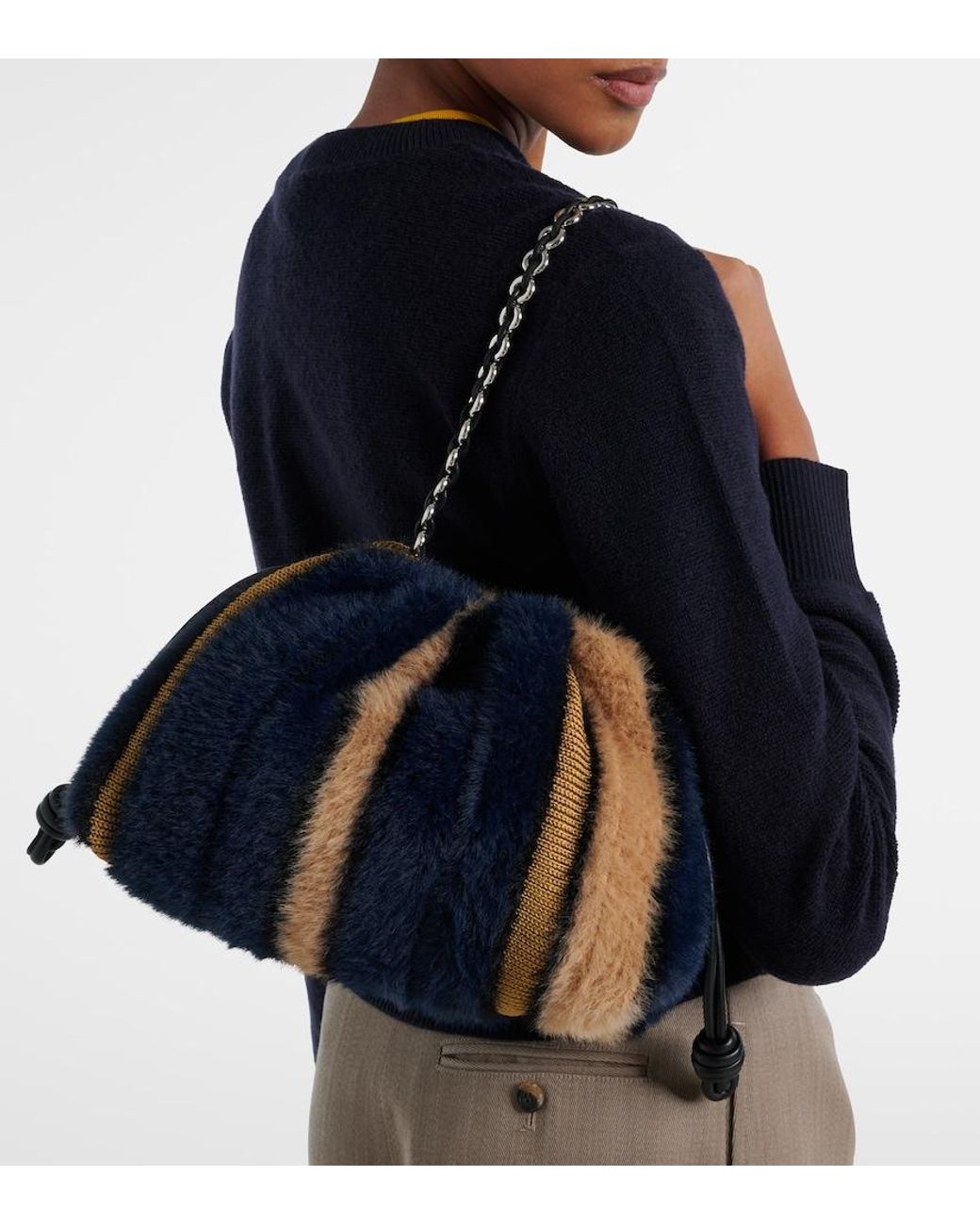 Loewe Blue X Louis Wain Flamenco Medium Clutch