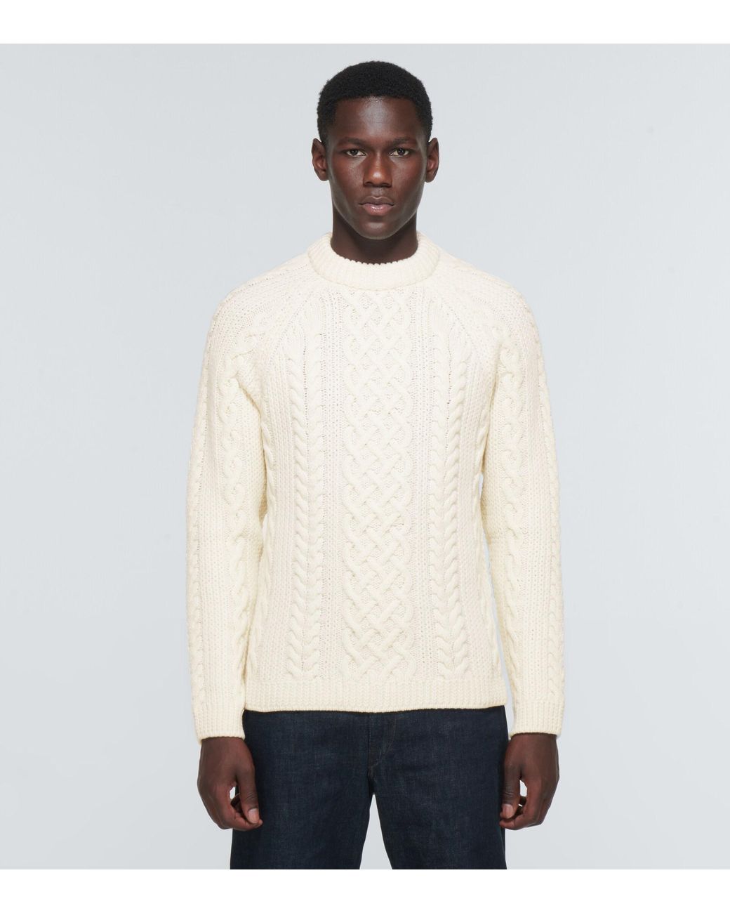 KENZO Cable-knit Wool Sweater in 