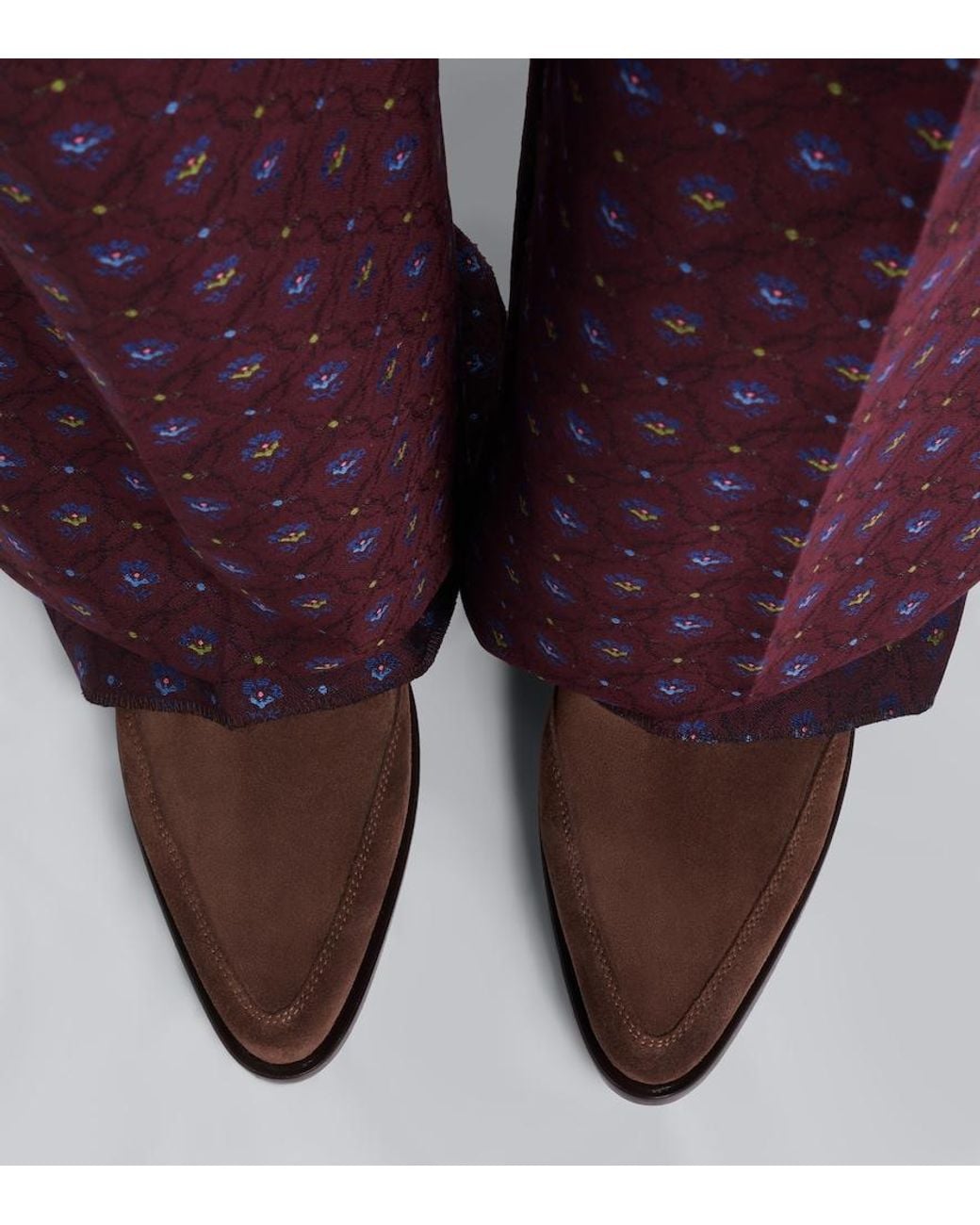 Etro Brown Suede Ankle Boots