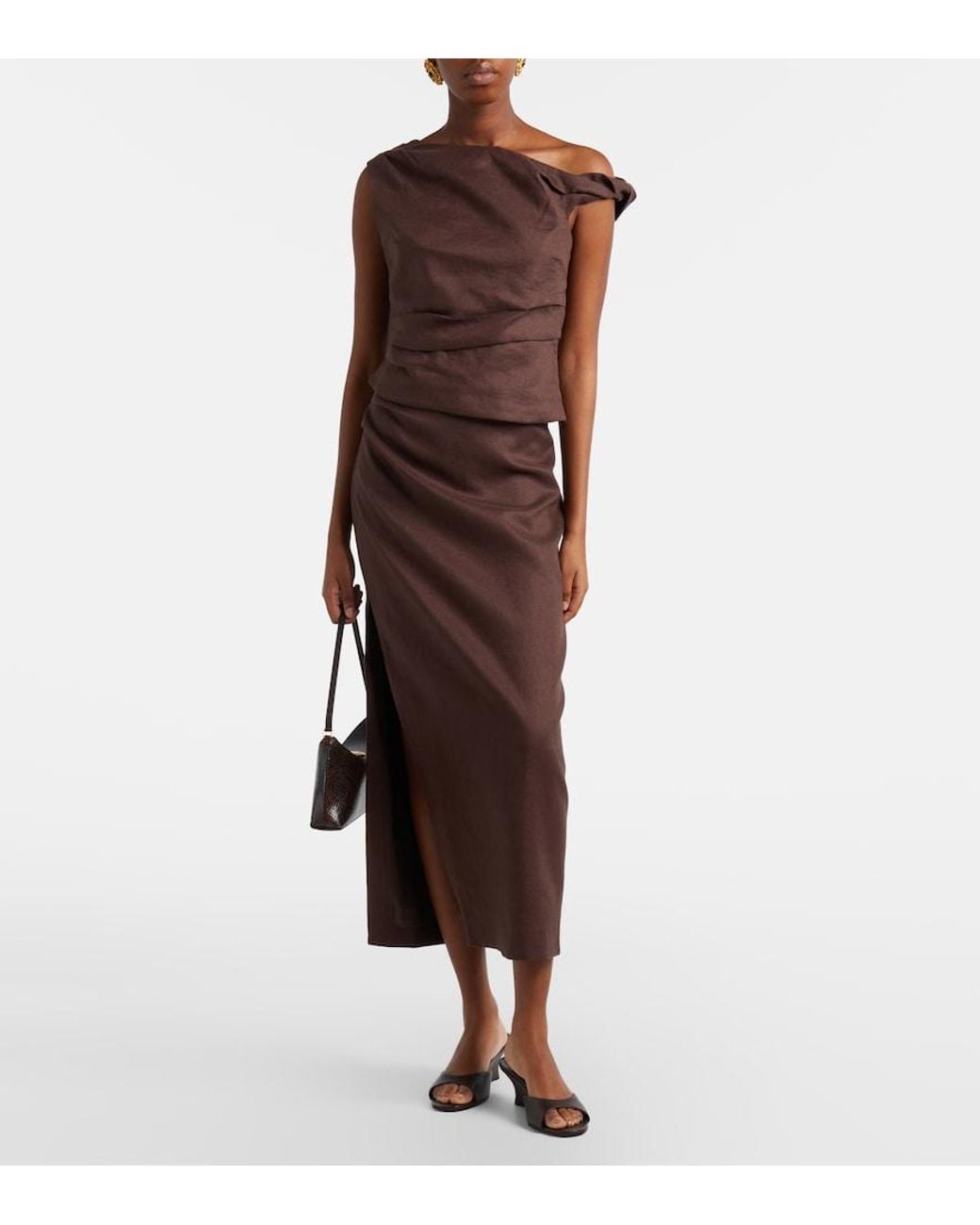 Sir Brown Linen Top