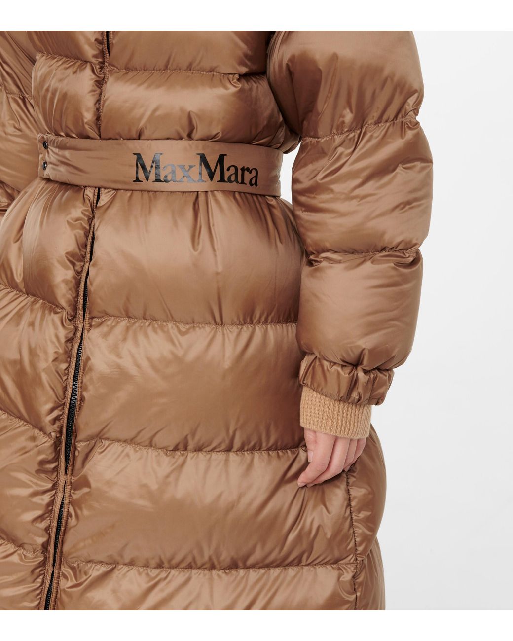 Max Mara The Cube Seip Down Coat in Brown | Lyst Australia