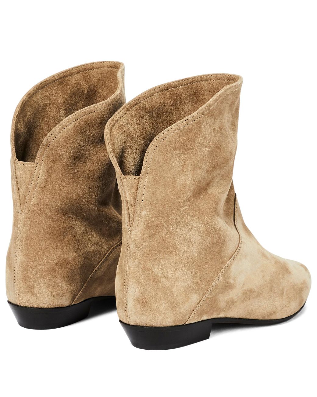 Isabel Marant Solvan Suede Ankle Boots in Natural | Lyst