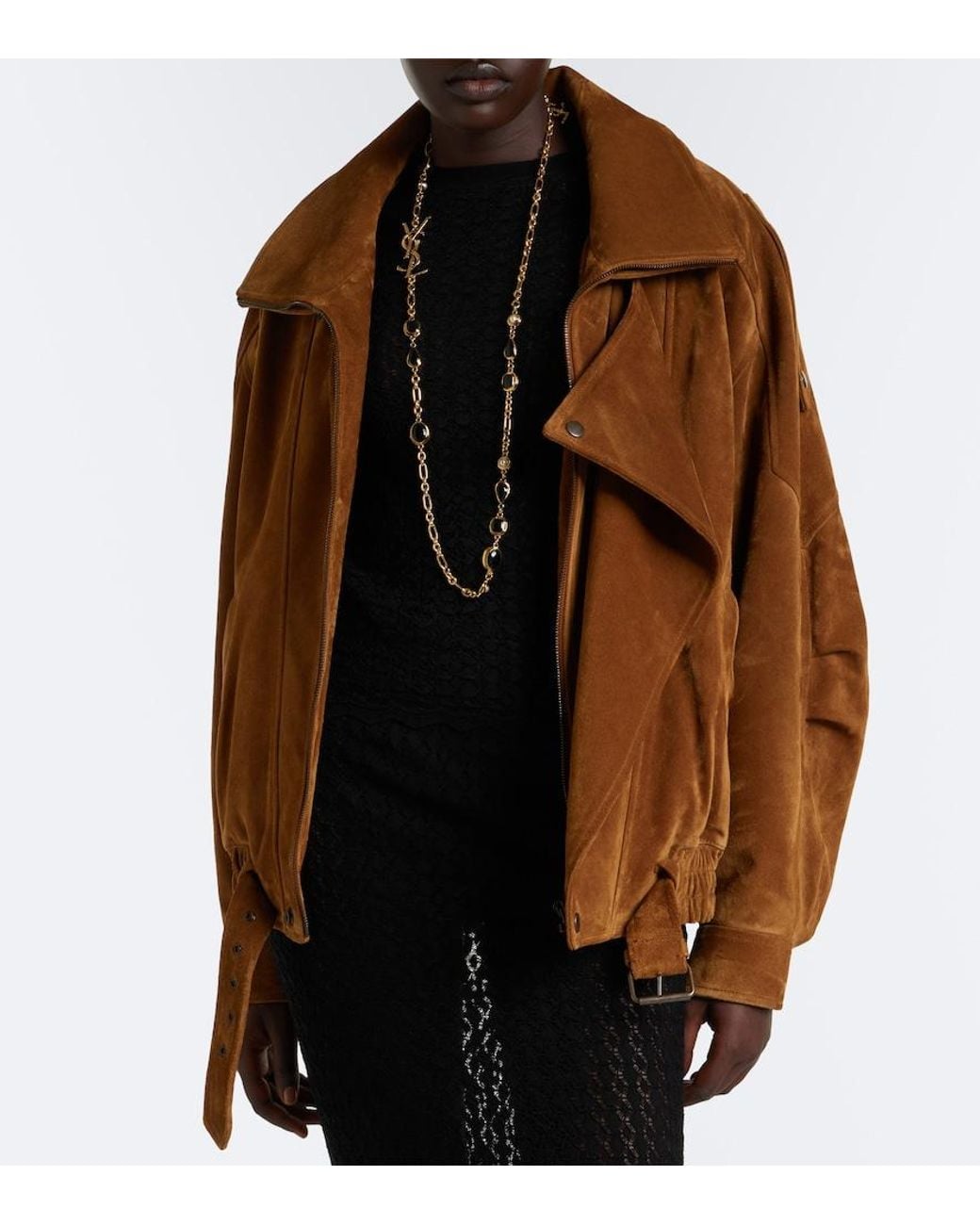 Saint Laurent Black Pointelle Top