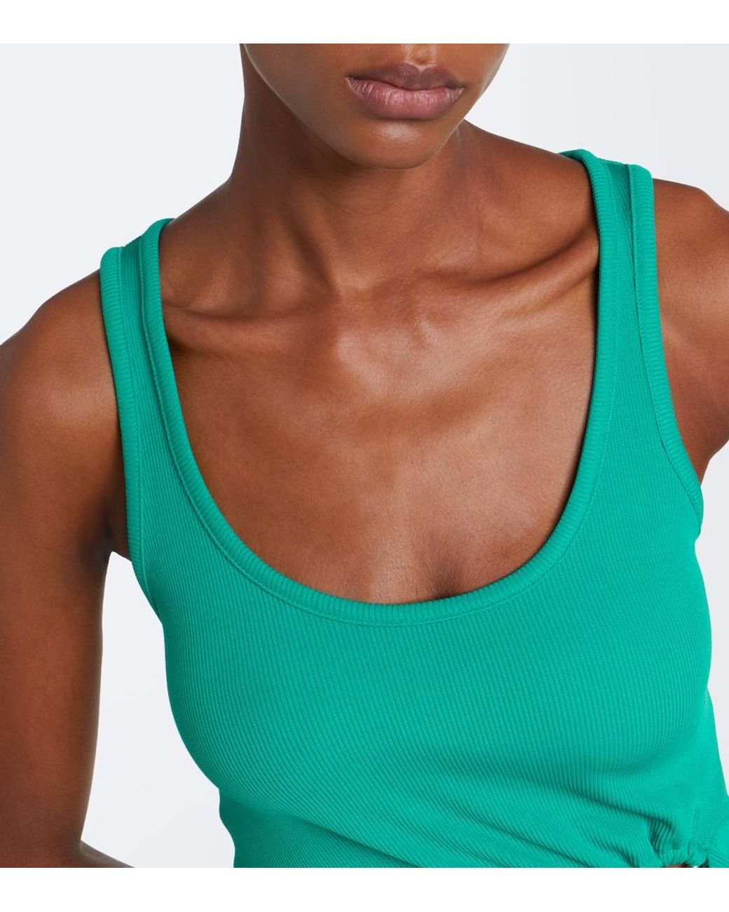 Christopher Esber Green Gathered Tank Top