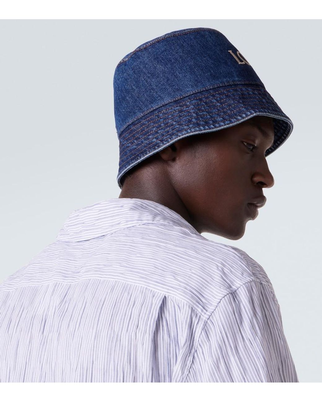 Loewe Hut Aus Denim in Blue für Herren
